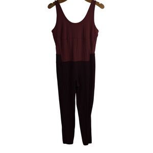 Athleta Womens Aspiration Bodysuit in Powervita Antique Burgundy Size Large